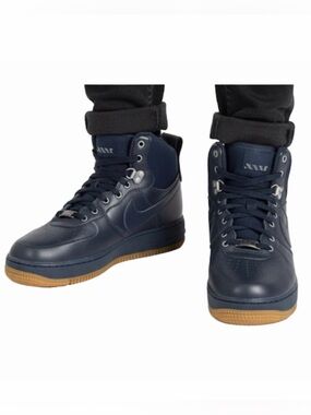 Nike Lunar Air Force 1 High Obsidian Winter Boots, Grade School Youth Size 7Y